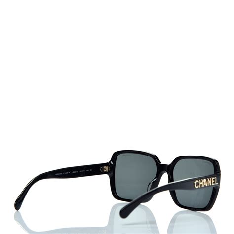 chanel sunglasses 5408 black|Square Sunglasses Acetate Black. Lenses: Gray .